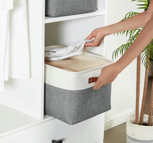 DECOMOMO Storage Bins, Large Fabric Storage Baskets - Image 5