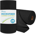 AIDEA Microfiber Cleaning Cloth Roll 55 Sheets, Cleaning Rags Black 11×9" by AIDEAHOME