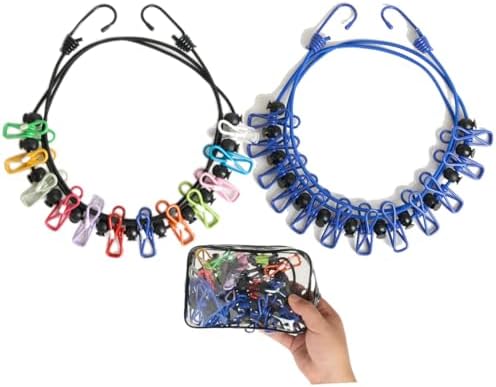 2 Pack Retractable Portable Clothesline, Windproof Clothes Line by Unknown