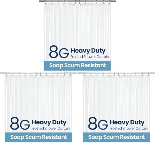 LiBa Bathroom Shower Curtain Waterproof Plastic Shower Curtain Premium PEVA by Liba
