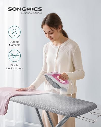 SONGMICS Ironing Board, with Iron Rest, 43 x 13 Inches - Image 2