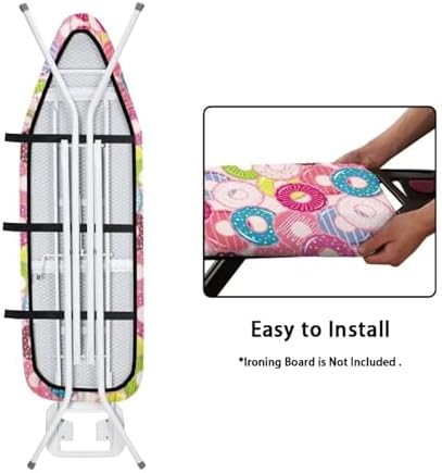 Flashideas Colorful Donuts Ironing Board Cover and Pad- 52" x 13" Iron Board - Image 5