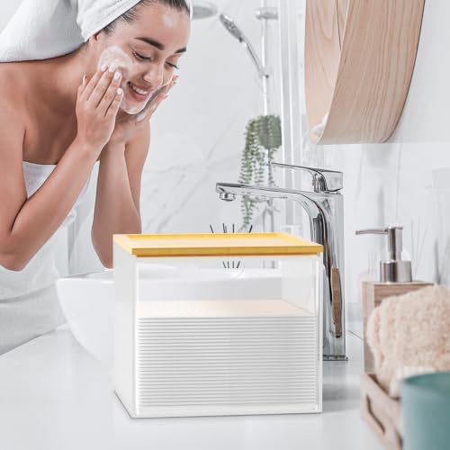 VITVITI Drawer Disposable Face Towel Holder Box, Acrylic Storage - Image 4