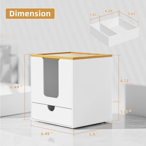 VITVITI Acrylic Disposable Face Towel Holder, Clean Container Box - Image 6