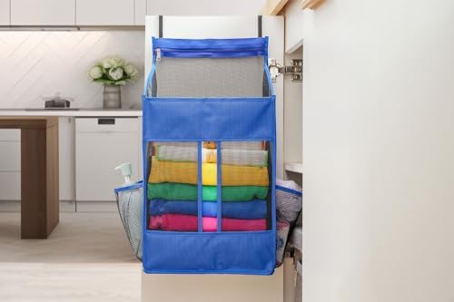 ALYER Hanging Plastic Grocery Bag Holder and Dispenser, Mesh Over the Cabinet - Image 6