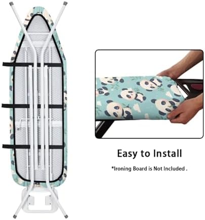 Panda Ironing Board Cover Fits Standard Size Elasticized Edges Home Decorations - Image 4