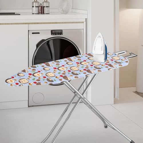 Cute Hedgehog Ironing Board Cover, Apple Pinecone Pattern Polyester Elasticated - Image 2