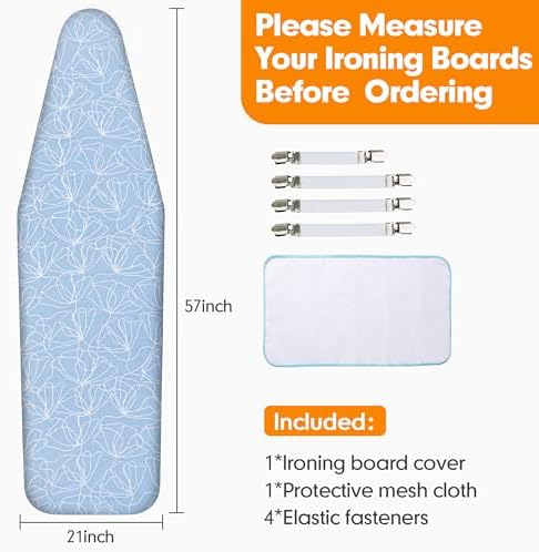 Ironing Board Cover and Pad, 21x57 Extra Large, Scorch Resistant - Image 6