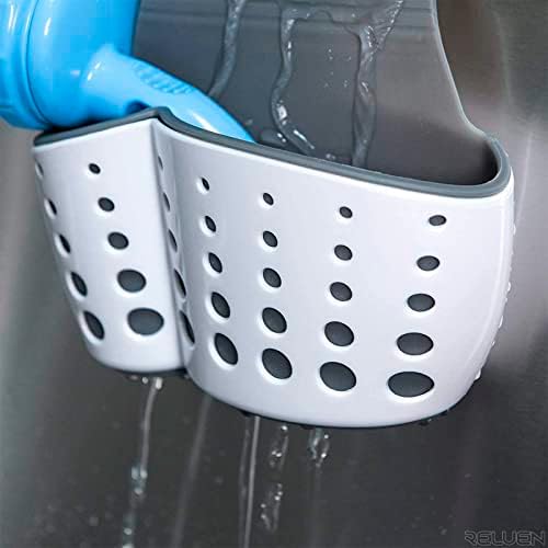 Hanging Sponge Holder for Kitchen Sink, Over Faucet Silicone Caddy - Image 5