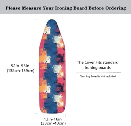Abstract Pigment Contrast Steam Ironing Board Cover, Modern Minimalist Home - Image 5