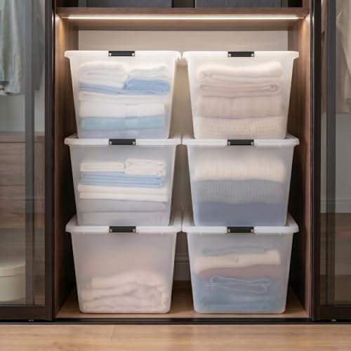 IRIS USA 6-Pack 55 Quart Clip Box - Image 4