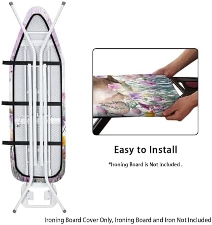 Bunny Tulip and Easter Eggs Ironing Board Cover and Pad - Image 4