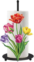 MorningRo Flower Paper Towel Holder Countertop Tulip Kitchen Decor and by MorningRo