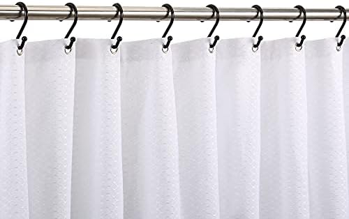 Metal Shower Curtain Hooks, Rust Proof Shower Curtain Rings, S Shaped - Image 3