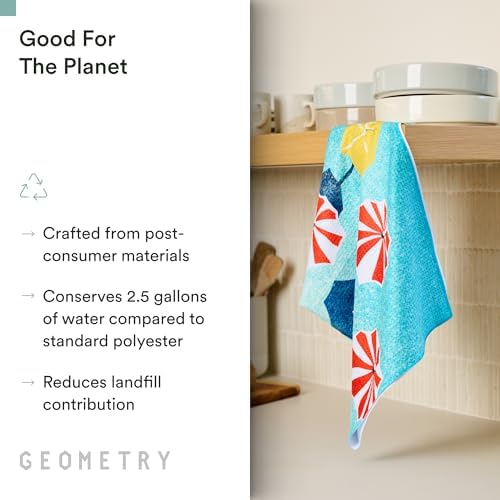 GEOMETRY Tea Towels – Spring & Summer Collection – Quick-Dry, Ultra-Absorbent - Image 3