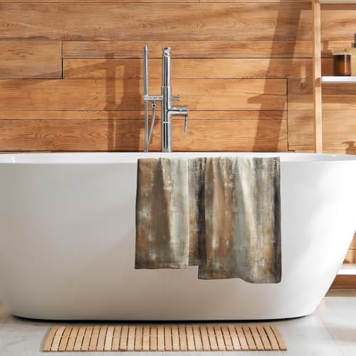 Burnt Brown and Grey Hand Towels - Image 7