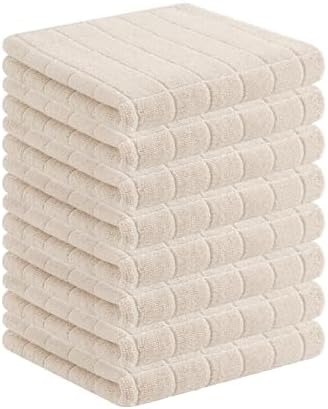 Homaxy 100% Cotton Terry Kitchen Towels, 8 Pack by Homaxy