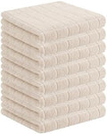 Homaxy 100% Cotton Terry Kitchen Towels, 8 Pack by Homaxy
