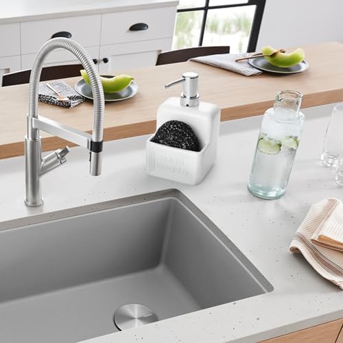 RQYIXI 2-in-1 Ceramic Dish Soap Dispenser - Image 3