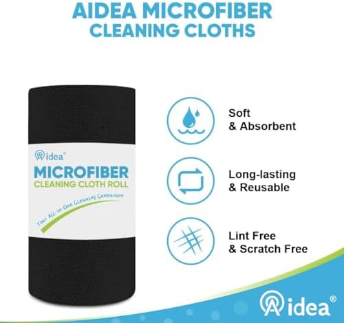 AIDEA Microfiber Cleaning Cloth 330 Sheets 6 Roll - Image 3
