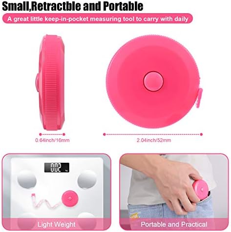 Tape Measure Retractable, Fabric Measuring Tape, 60 Inch Small Sewing Tailor - Image 2