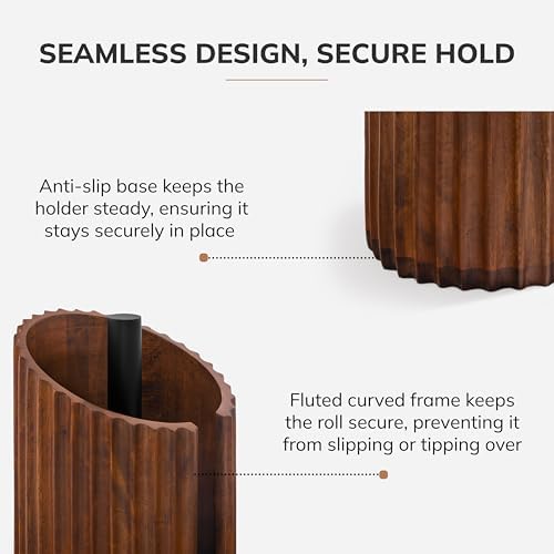 Anji Mountain Wooden Paper Towel Holder - Image 4