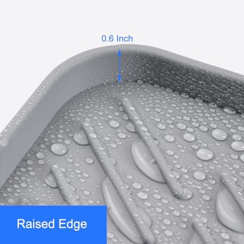 Sponge Holder with Drain Spout for Kitchen Sink, Dish Sponge Tray - Image 4