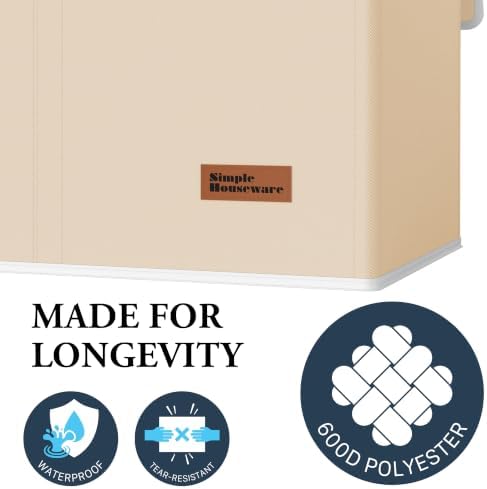 Simple Houseware Double Laundry Hamper - Image 5