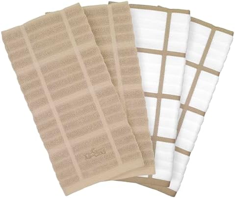 All-Clad Solid & Coordinate Kitchen Towels: Highly Absorbent, Super Soft Long by All-Clad