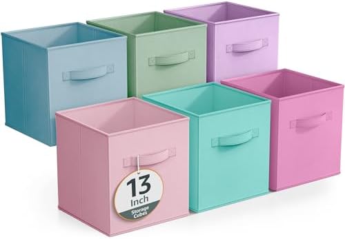Sorbus Cube Storage Bin, 6 Pack by Sorbus