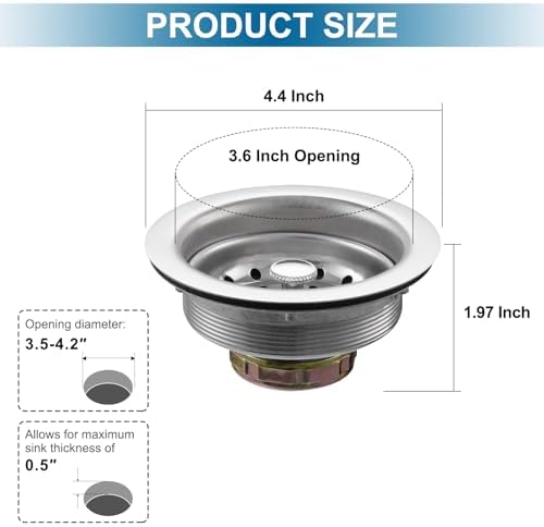ZM Kitchen Sink Basket Strainer - Image 6