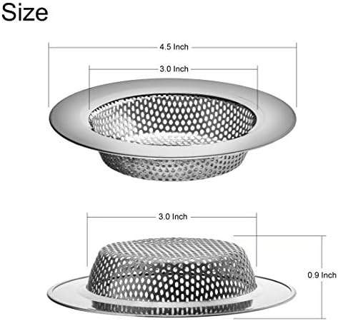 2PCS - Kitchen Sink Drain Strainer and Anti-Clogging Stopper Drainer Set - Image 3