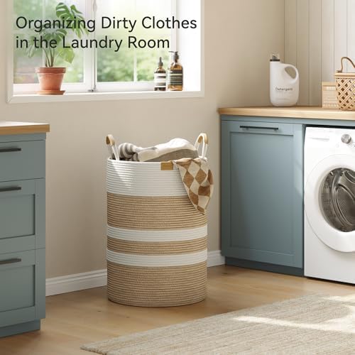Nunsino 95L Striped Laundry Hamper - Image 2