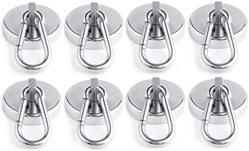 WELLZEER Magnetic Hooks 170lbs Magnet Hooks Carabiner by WELLZEER