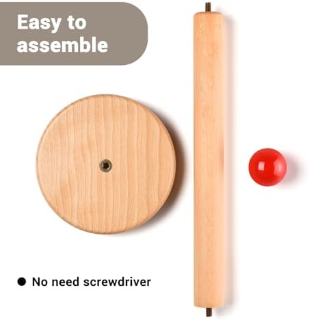 Paper Towel Holder, Wooden Kitchen Roll Stand - Image 3