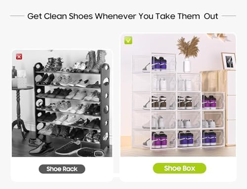 Kuject X-Large Shoe Storage Boxes 12 Pack - Image 5