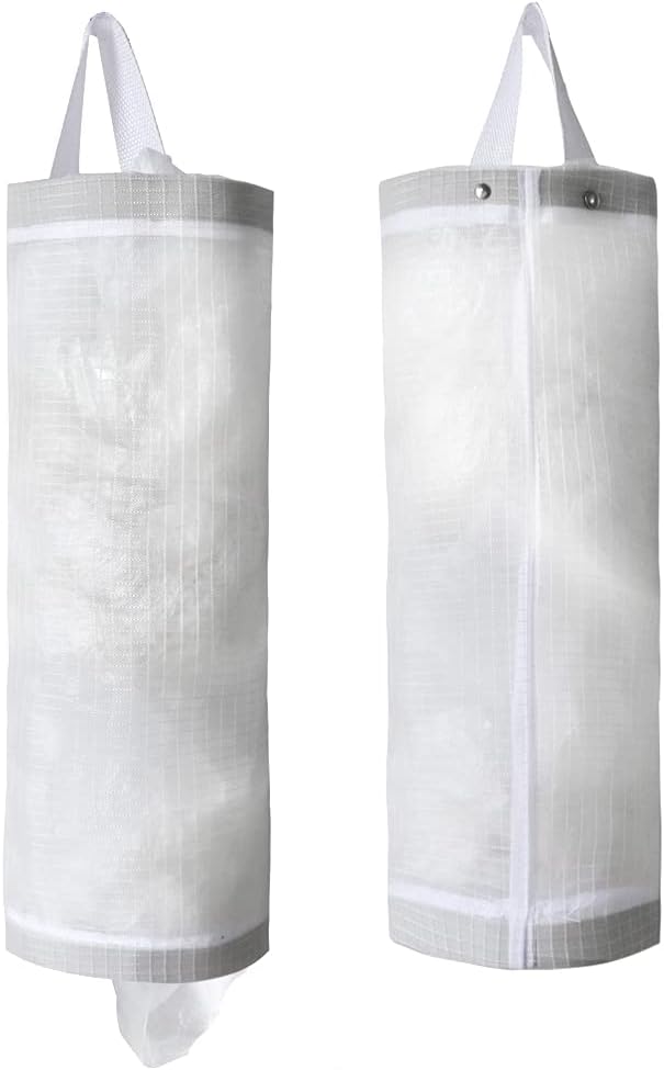 Plastic Bag Holder, Mesh Grocery Bag Holder Hanging Storage Bag Dispenser by TOGETRUEHOME