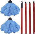 Microfiber Mop Cloth Heads Replacements: One Mop Handle by BeiLan