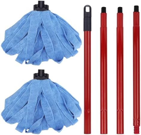 Microfiber Mop Cloth Heads Replacements: One Mop Handle by BeiLan