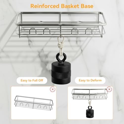 Adhesive Shower Caddy, Large Capacity Shower Racks - Image 7
