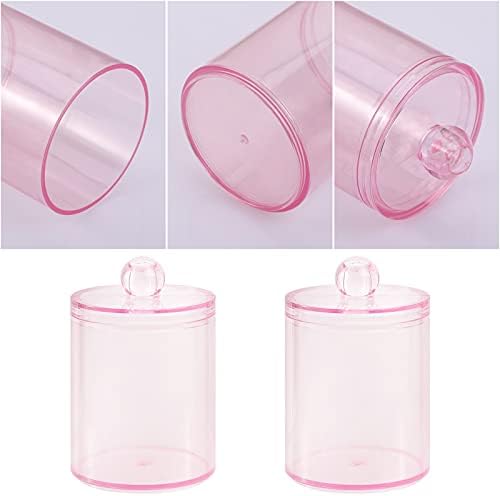 Tbestmax 2 Pack Qtip Holder Bathroom Jars Canisters - Image 3