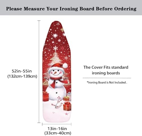 Snowman 15x54 Ironing Board Cover and Pad Elastic Edge Applicable Standard Size - Image 5