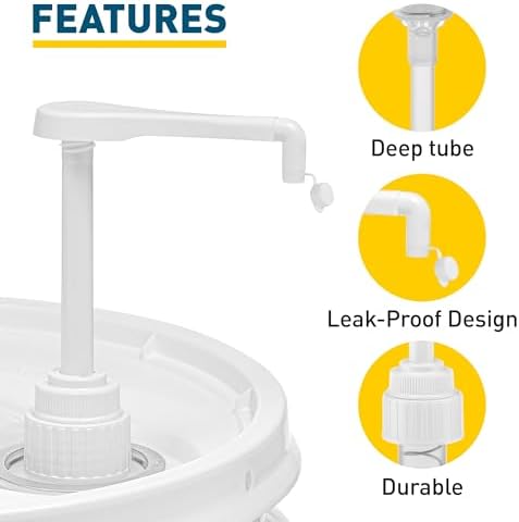 Heavy-Duty 5-Gallon Bucket Pump Dispenser - Image 4