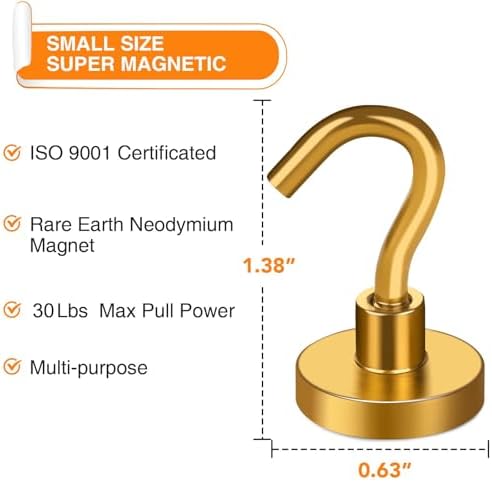 MIKEDE N52 Magnetic Hooks Heavy Duty 30LB+ Strong Magnets - Image 3