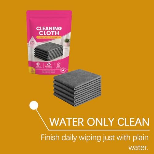 Cleaning Cloth 5 Pcs, Thickened Streak-Free Microfiber Towels Cleaning Cloth - Image 5