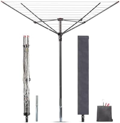STORAGE MANIAC Outdoor Umbrella Drying Rack, 12 Lines by STORAGEMANIAC