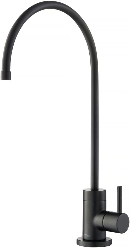 KRAUS Purita 100% Lead-Free Kitchen Water Filter Faucet in Matte Black by Unknown