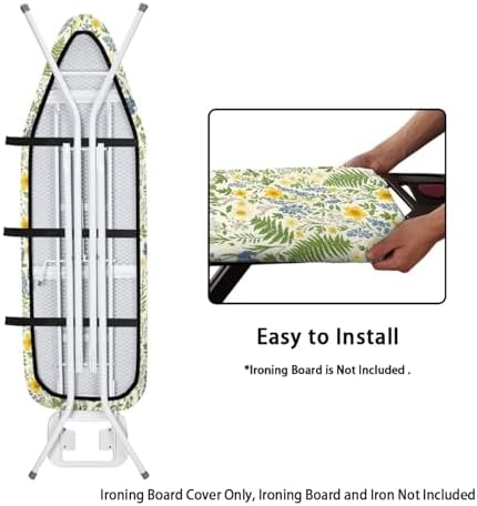Wild Flower Floral Ironing Board Pad and Cover Durable Thick Daisy Ironing - Image 4