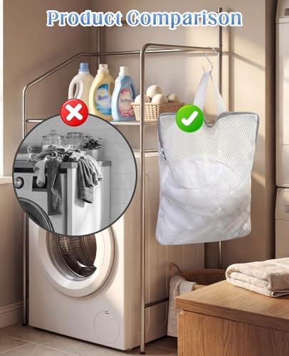 4 Pcs Mesh Hanging Laundry Bag - Image 6