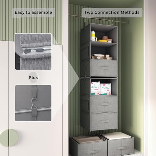 6-Shelf Hanging Closet Organizer - Image 5